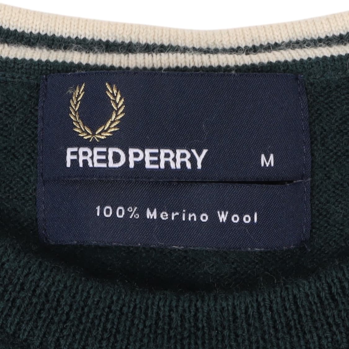 프레드페리 블랙 메리노울 니트 스웨터 상품이미지8