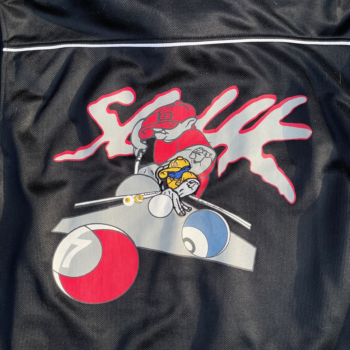 90s SOHK 심볼 빅로고 올드스쿨 힙합 져지 스트릿 트랙탑 자켓 M 상품이미지3