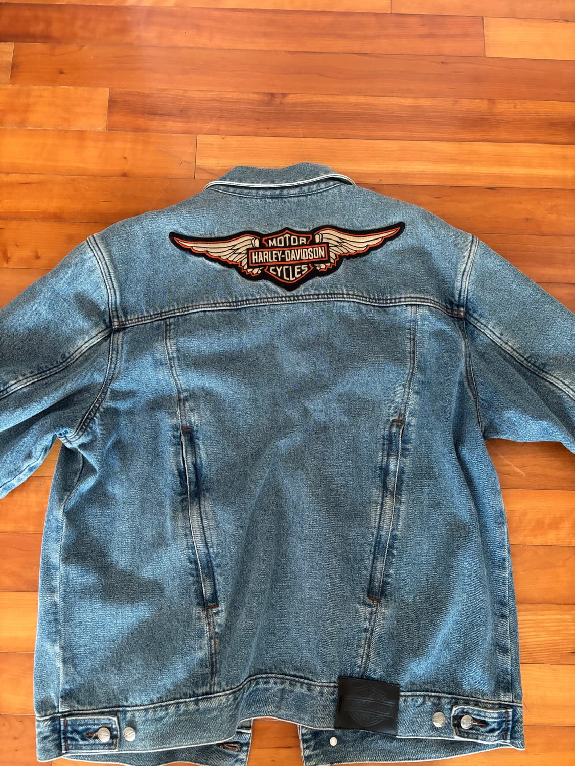 할리데이비슨 빅로고 청자켓 xl 상품이미지3