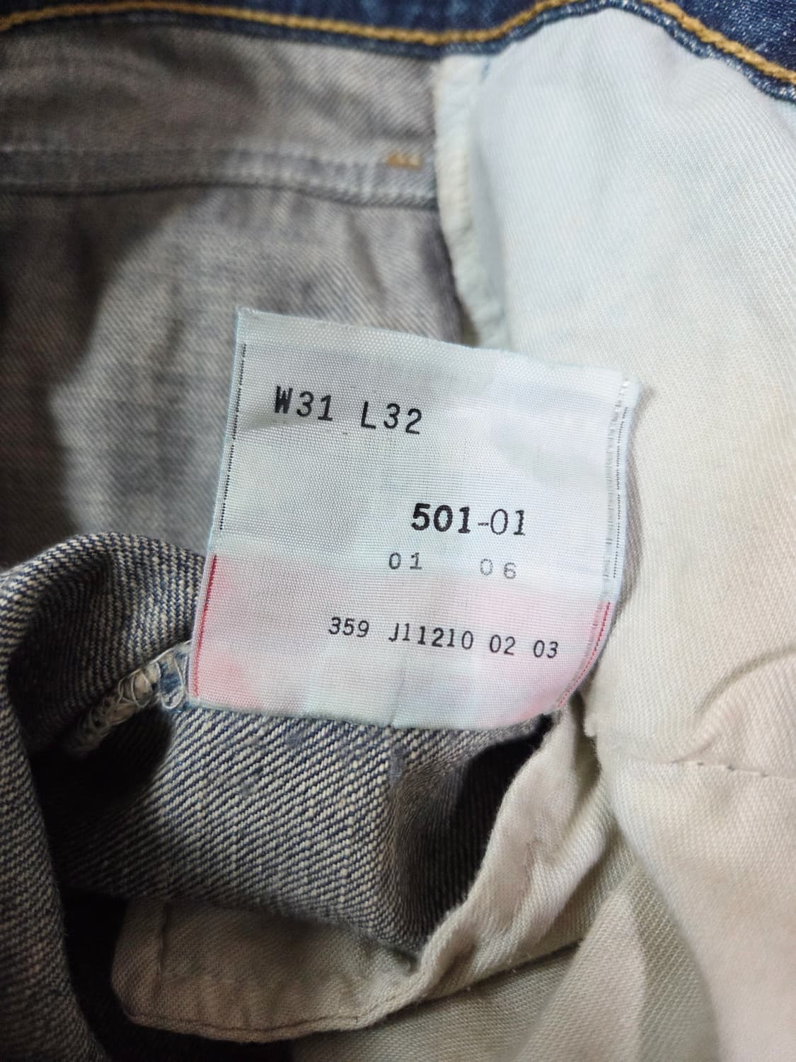 리바이스 90s 501 워싱 데님 팬츠 상품이미지10