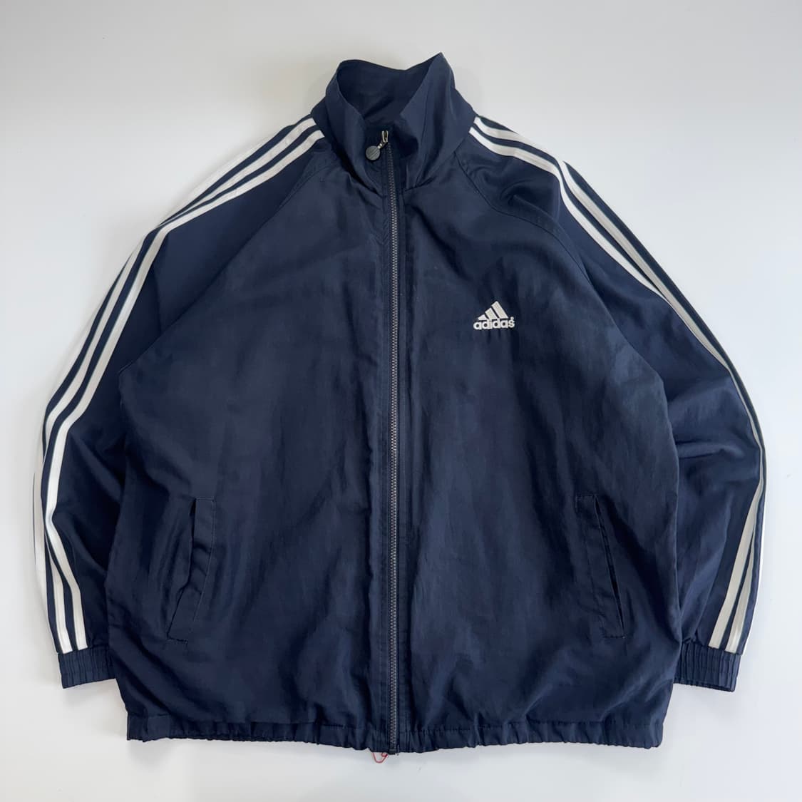 Adidas 아디다스 삼각로고 네이비 바람막이 집업 상품이미지3