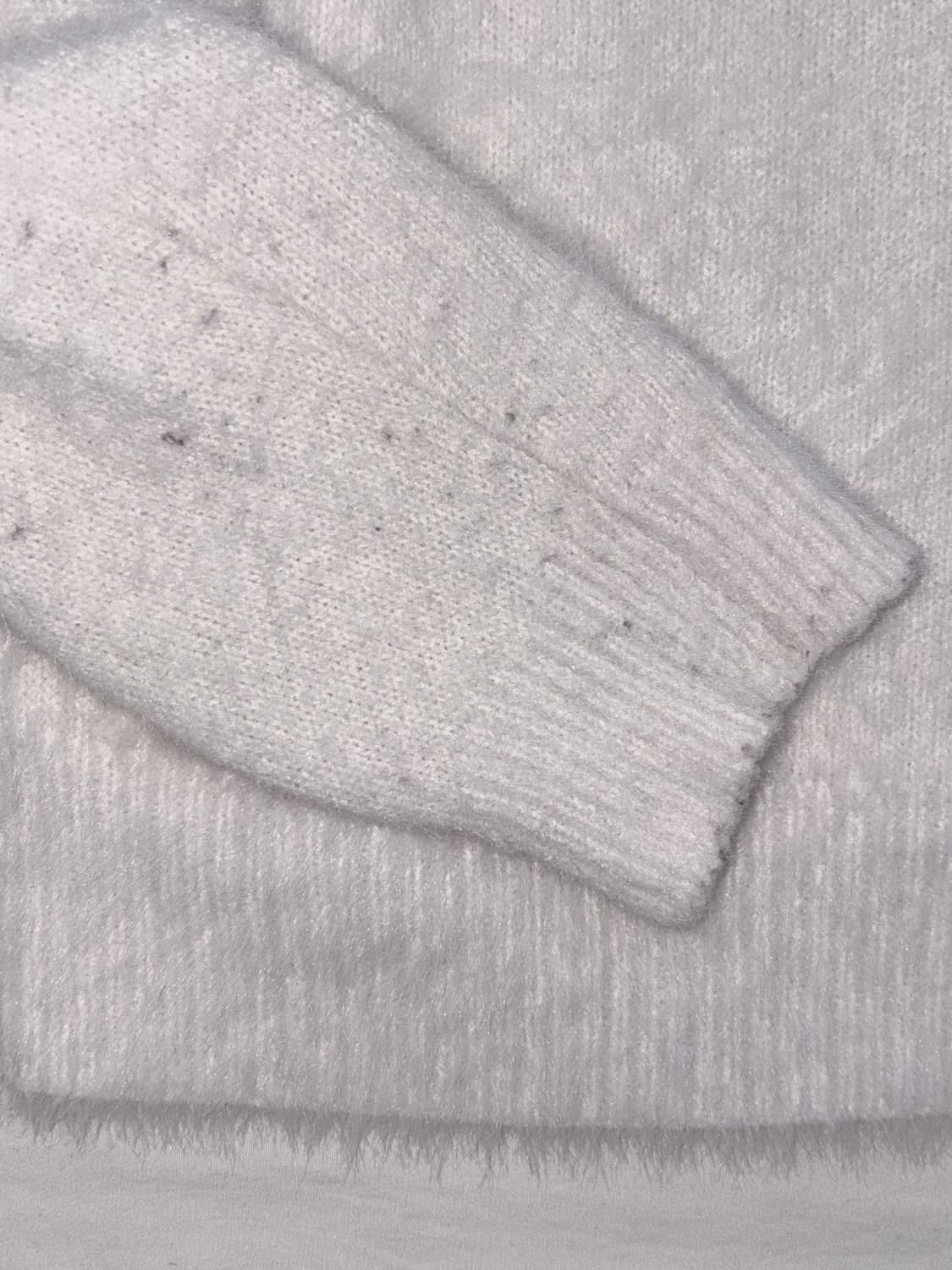 GU 플라워 패턴 화이트 니트 모리걸 상품이미지4