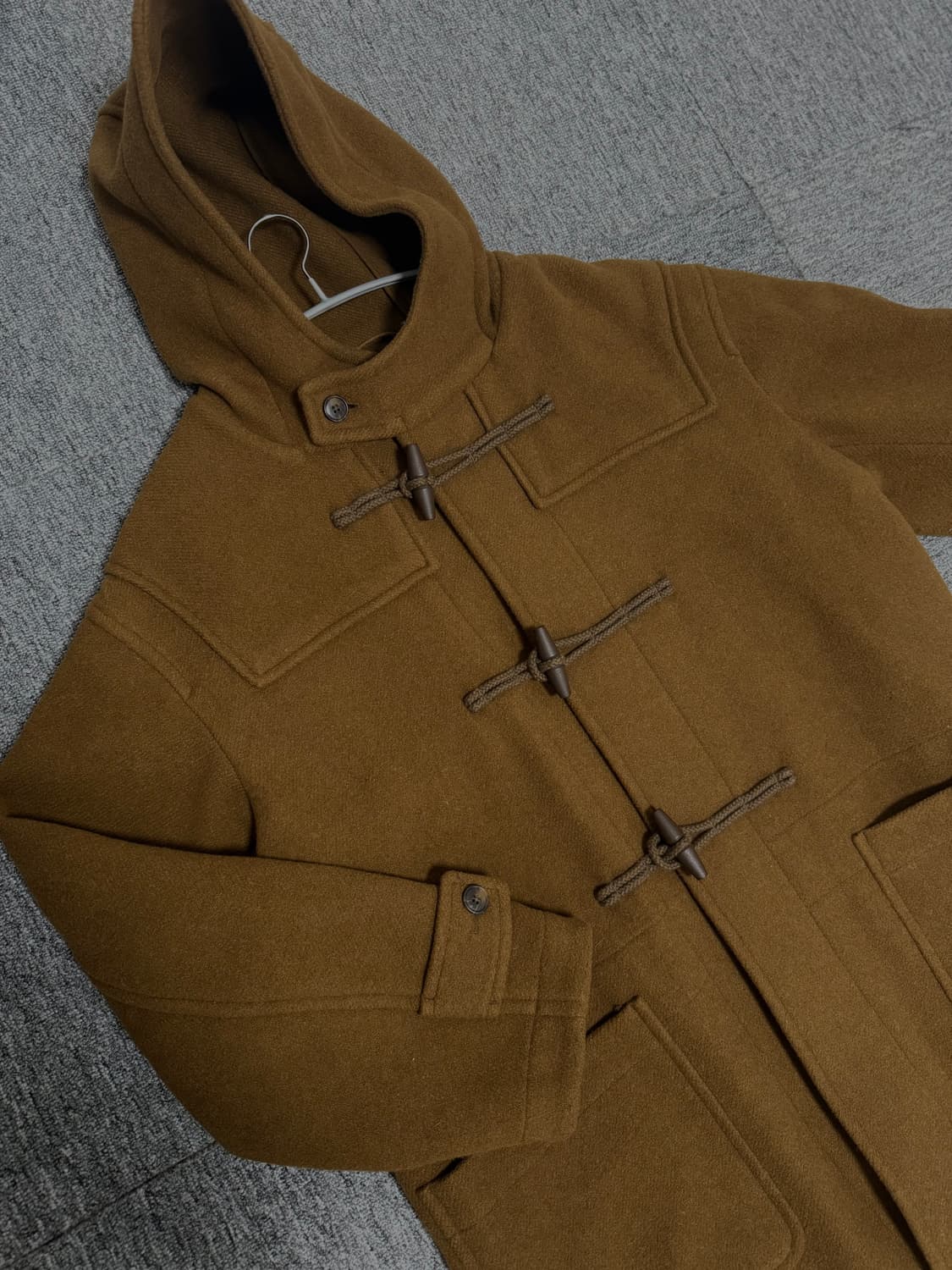 유니클로 브라운 떡볶이 코트 XL 상품이미지3