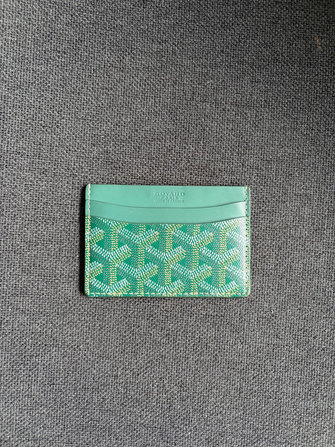 새상품급 고야드 생쉴피스 카드지갑 스페셜 그린 팝니다 상품이미지2