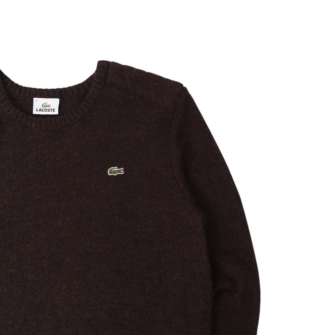라코스테 다크브라운 울 알파카 모헤어 니트 상품이미지3