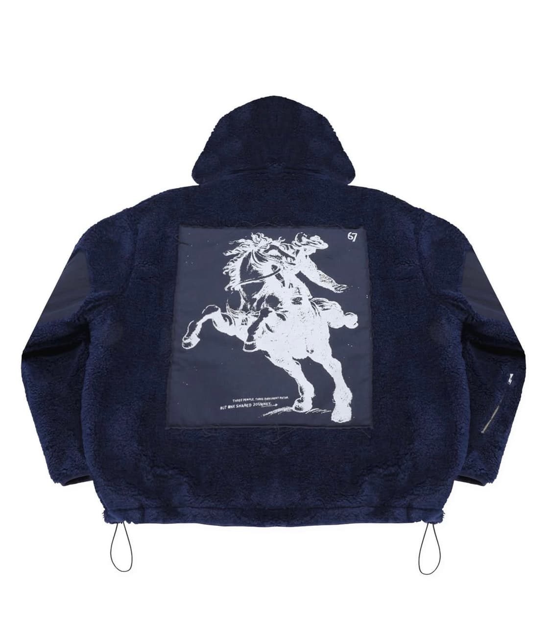 [OS] MJD WAS MW 셔링 후드 자켓 네이비 상품이미지1