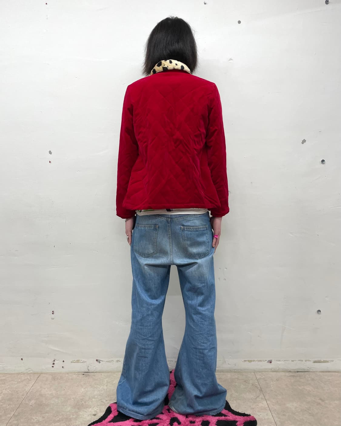 Cow fur Red Jumper  상품이미지5