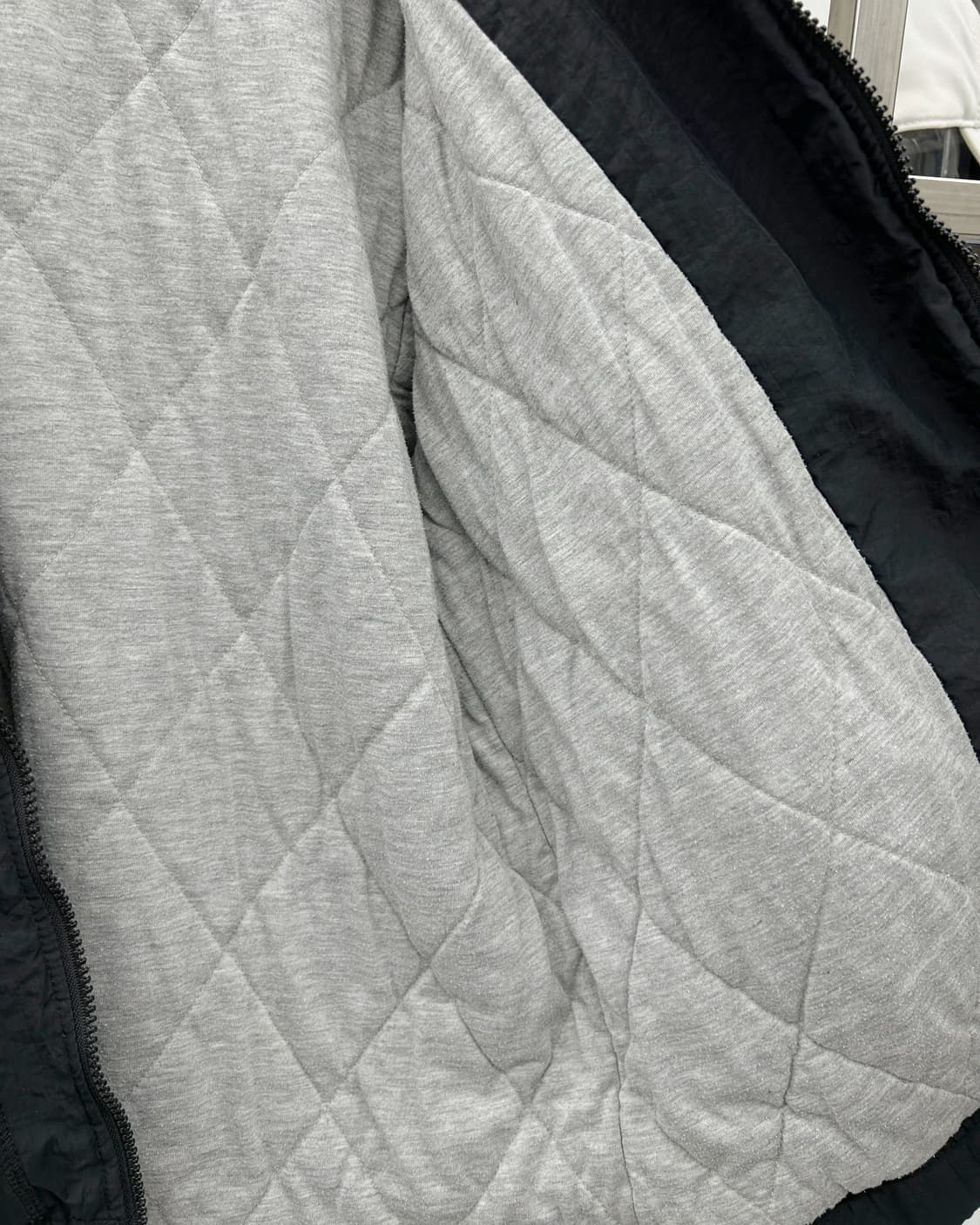 나이키 90s 빅스우시 나일론쉘 퀼티드 후드 점퍼 블랙 상품이미지7