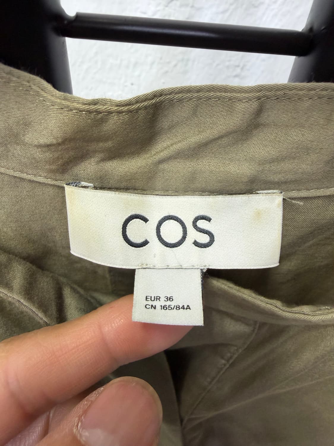 정품) COS 코스 루즈핏 카키색 블라우스 원피스 36 상품이미지6