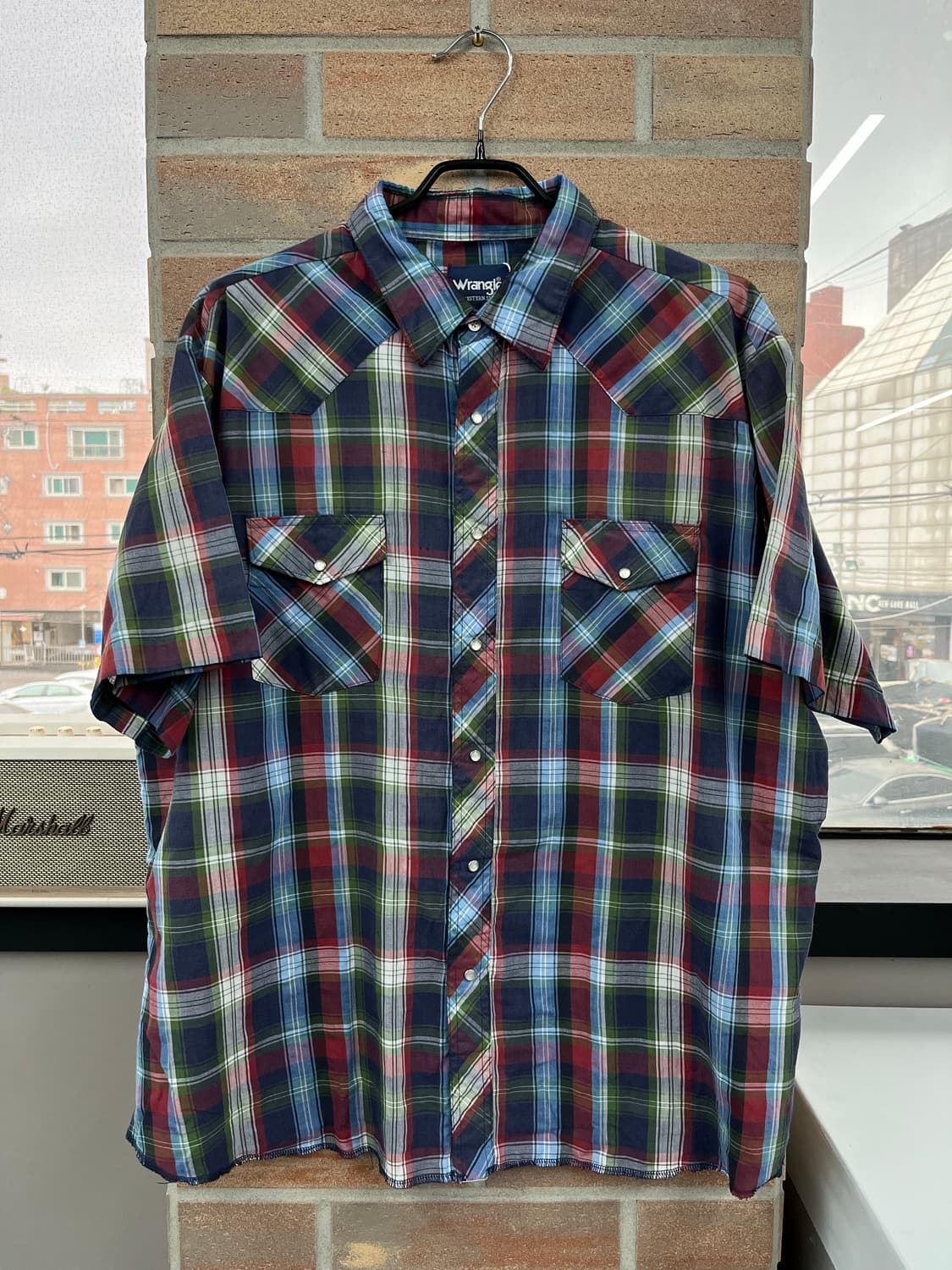 랭글러 웨스턴 체크 반팔 셔츠 상품이미지6