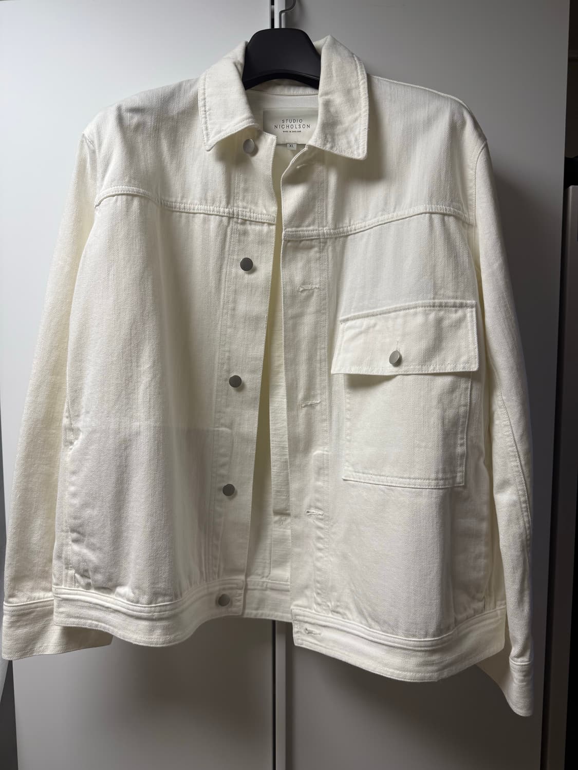 스튜디오 니콜슨 아이보리 데님 자켓 XL 상품이미지1