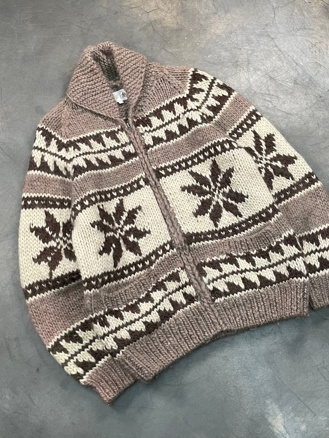 빈티지 코위찬 니트 집업 상품이미지2