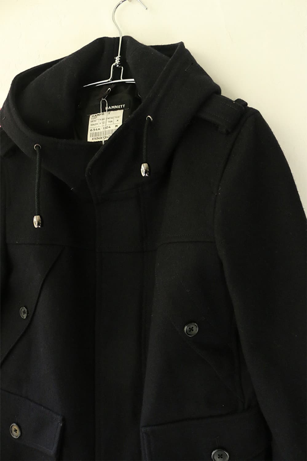 캐서린 햄넷 네이비 후드 피코트 상품이미지6