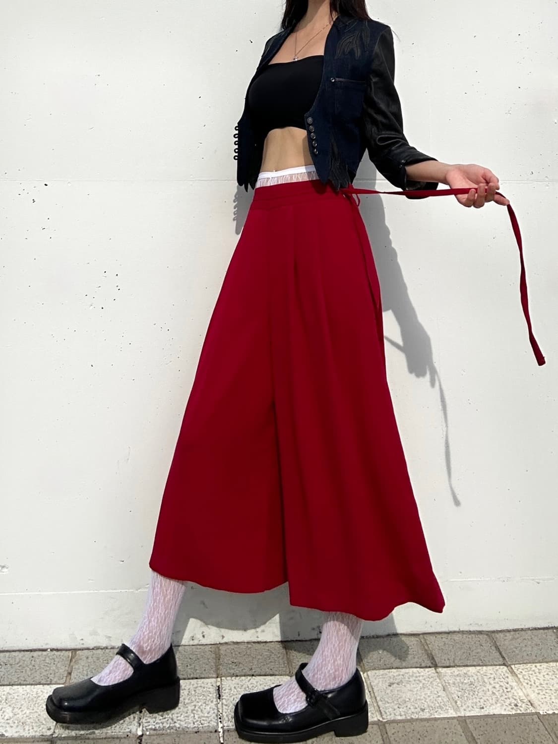 Scene tuck pants / red 상품이미지7