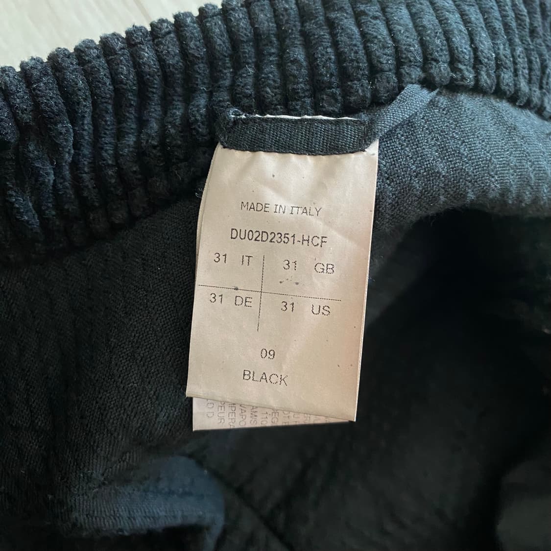 [31] 릭오웬스 다크쉐도우 포터빌 게스 컷 코팅 코듀로이 진 상품이미지7