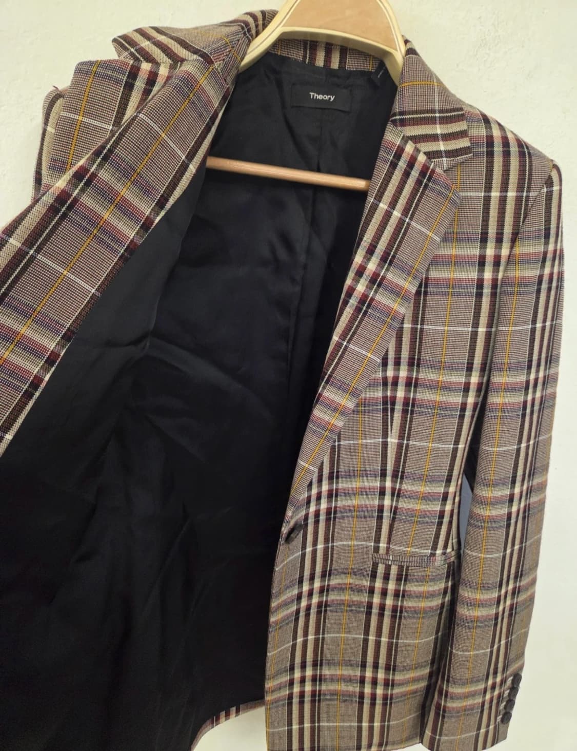 띠어리 체크 여성쟈켓 상품이미지4