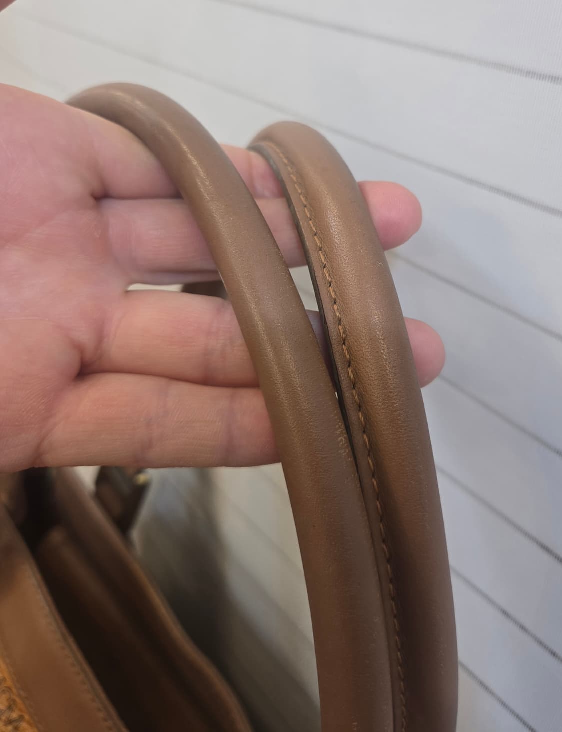 MCM 로고 숄더백(정품) 브라운 토트백 상품이미지9