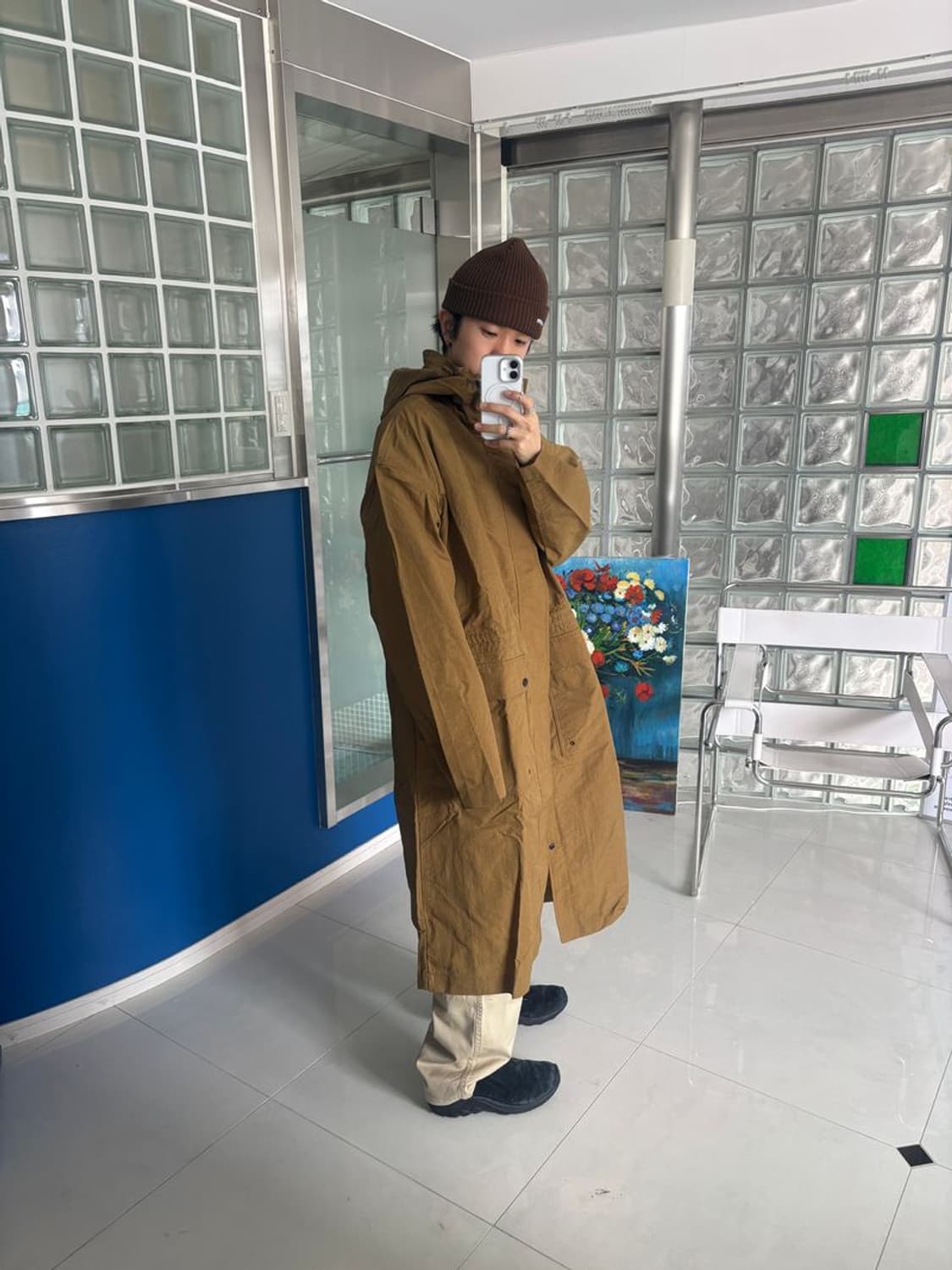 OVAL D BACK LOGO OVERSIZE LONG COAT 롱 코트 상품이미지5