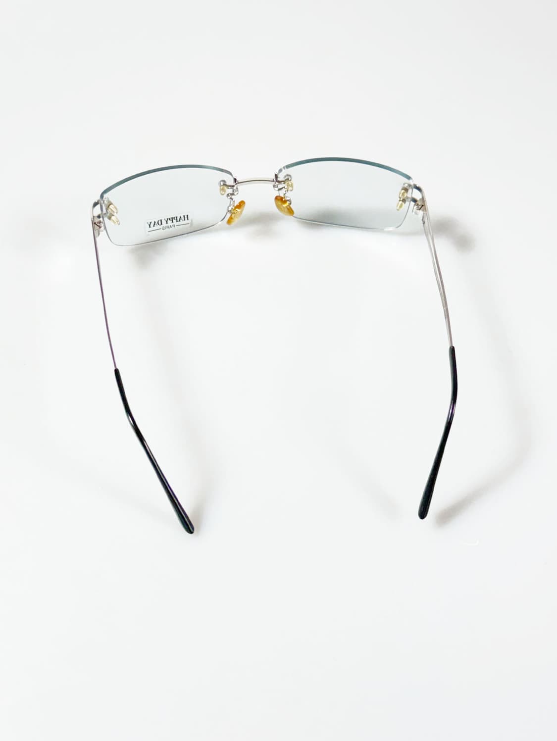 HAPPY DAY PARIS 무테 스퀘어 실버 메탈 빈티지 안경 상품이미지5