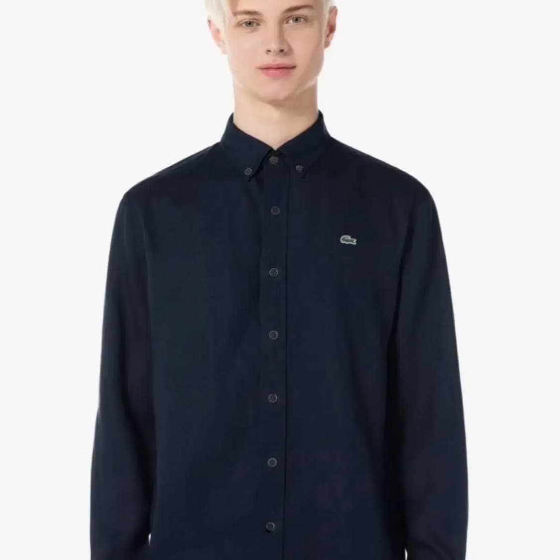 [M] Lacoste 라코스테 신형 네이비 코튼 옥스퍼드 셔츠 상품이미지4