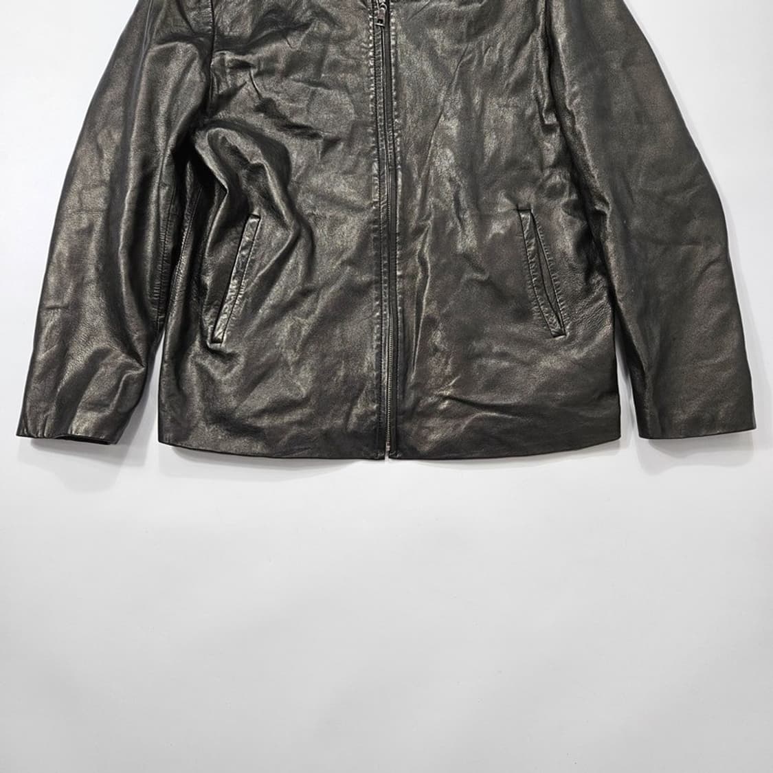 ZIONI 양가죽 집업 자켓 XL 상품이미지4