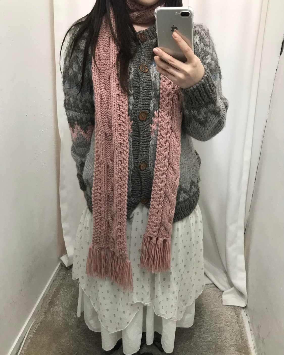 그레이 윈터 소녀 코디 세트 🤍 상품이미지4