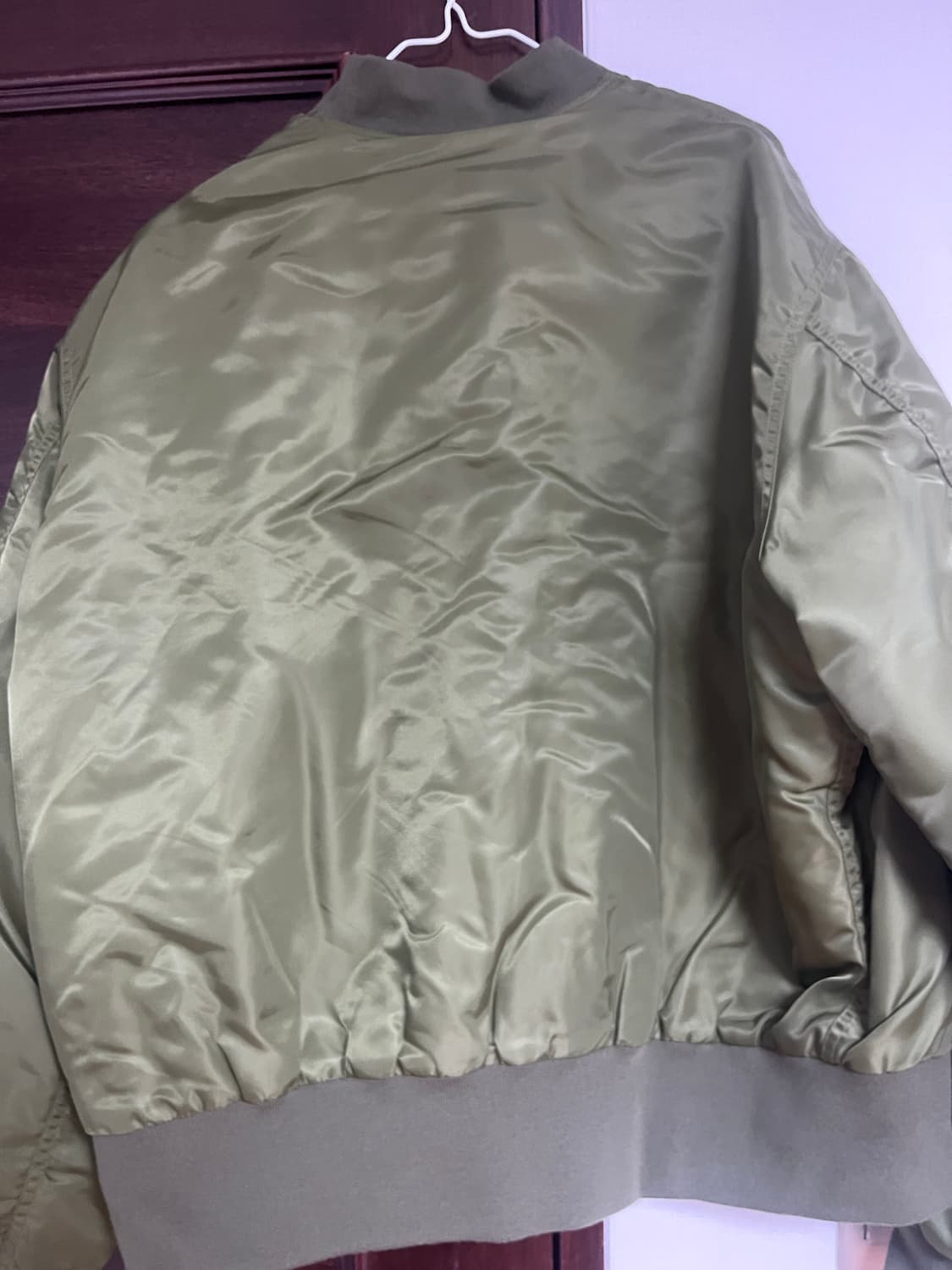 제멋 리치 오버 MA-1 자켓 카키 YHJK2269 상품이미지5