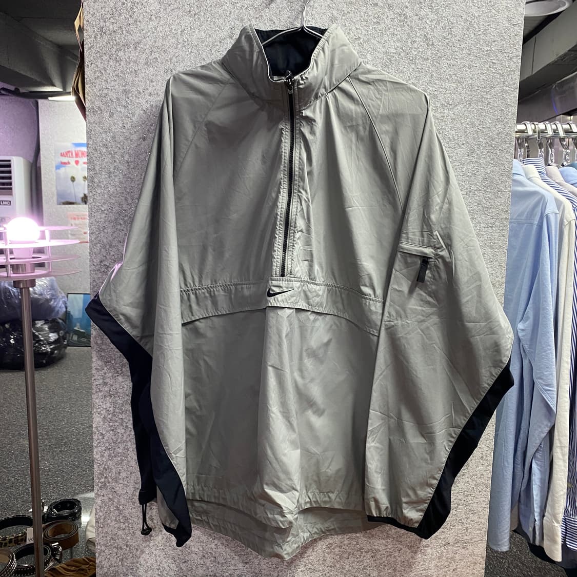 나이키 올드스쿨 실버그레이 반집업  아노락 맨투맨 B3531  상품이미지4