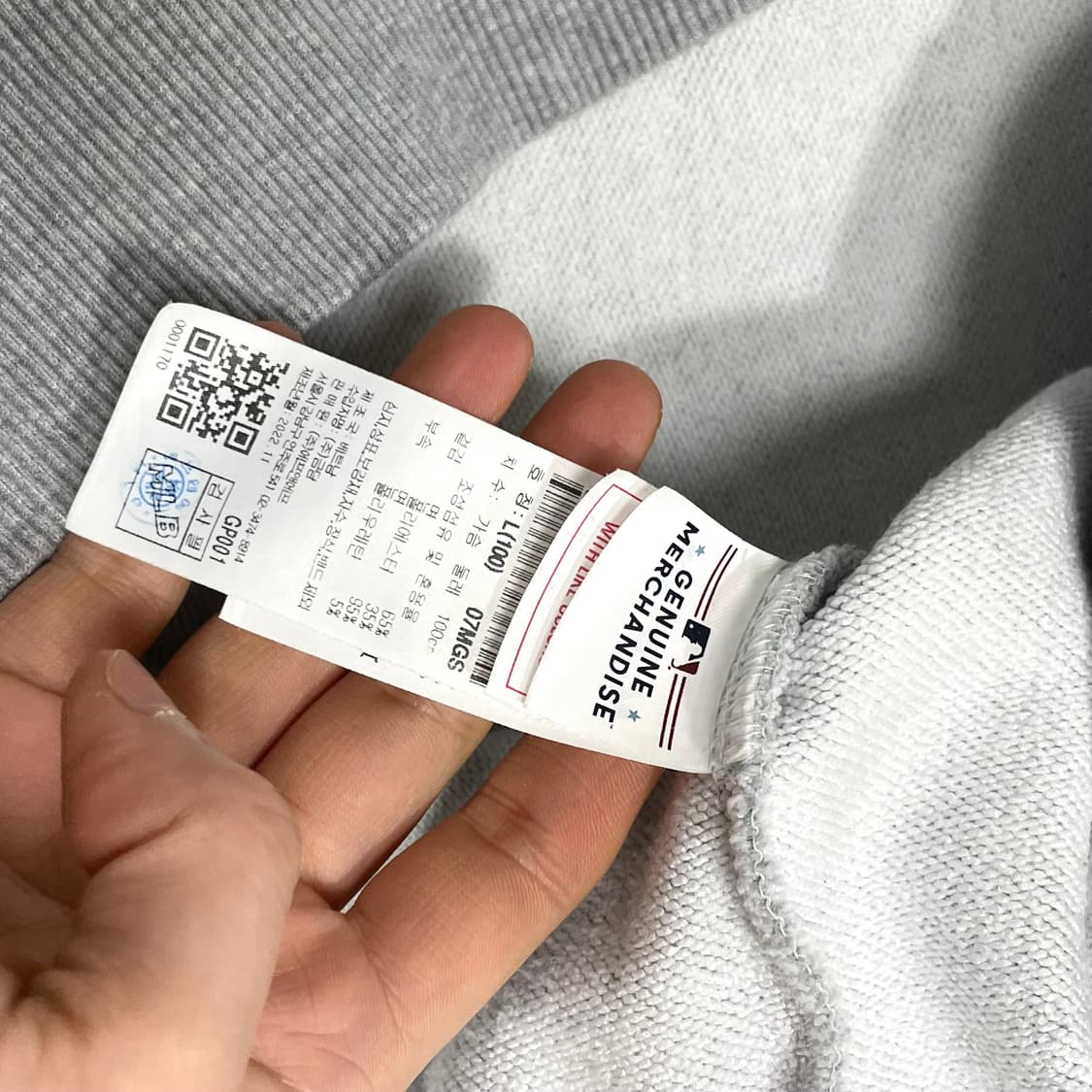 MLB LA다저스 그레이 맨투맨 남성L 상품이미지5