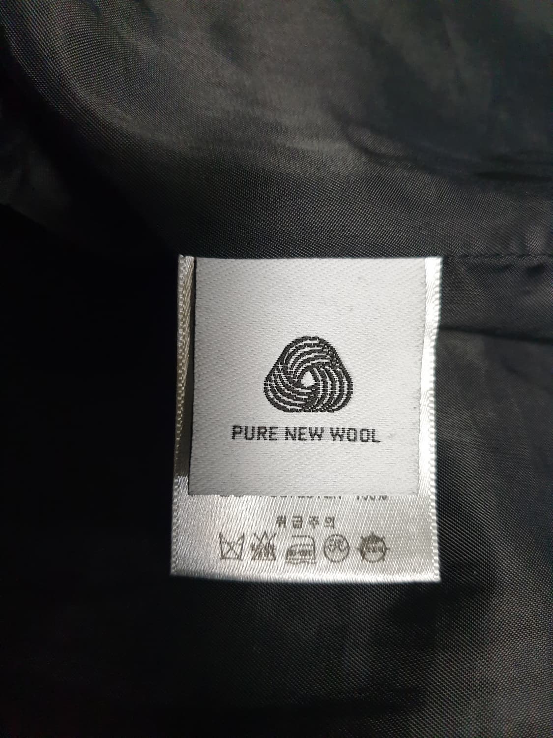 퓨어다 핸드메이드 더블버튼 퓨어뉴울100% 로브 롱코트 블랙 (M) 상품이미지3