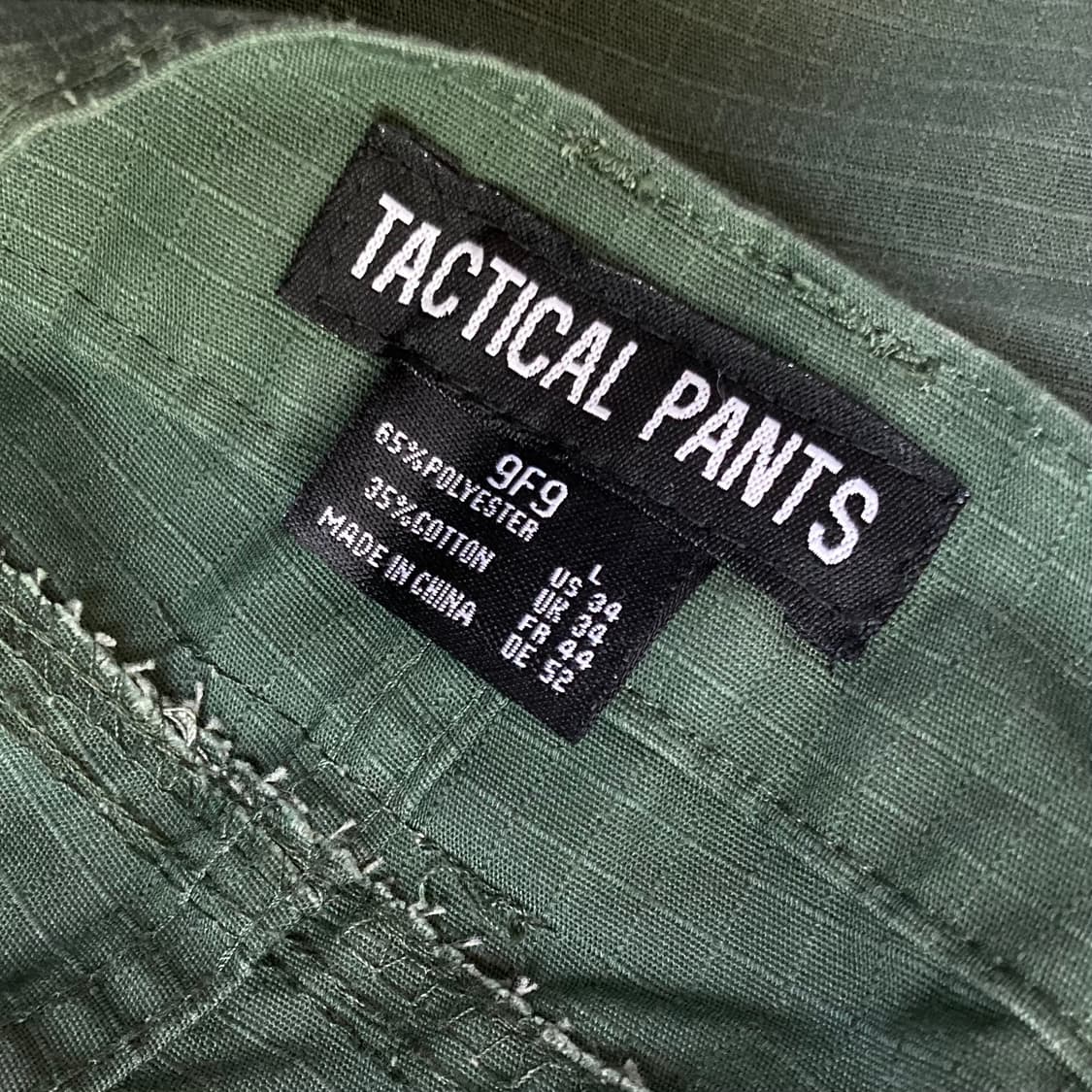 VINTAGE 택티컬 팬츠 9F9 SIZE L 상품이미지5