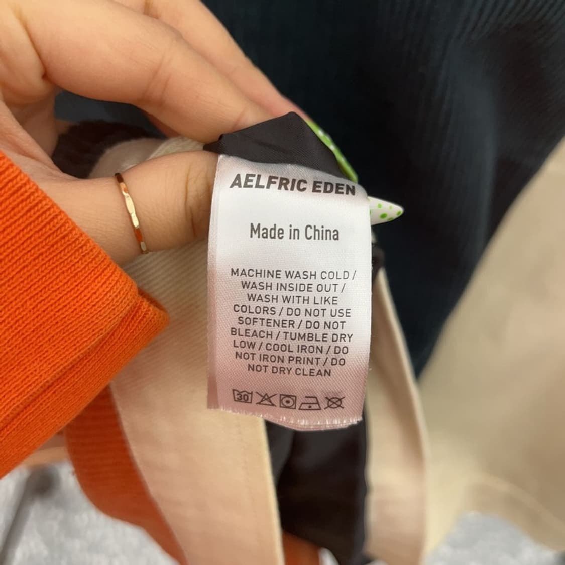 알프릭에덴 레트로 패치워크 키치 유니크 코듀로이 자켓 XL C08904 상품이미지6