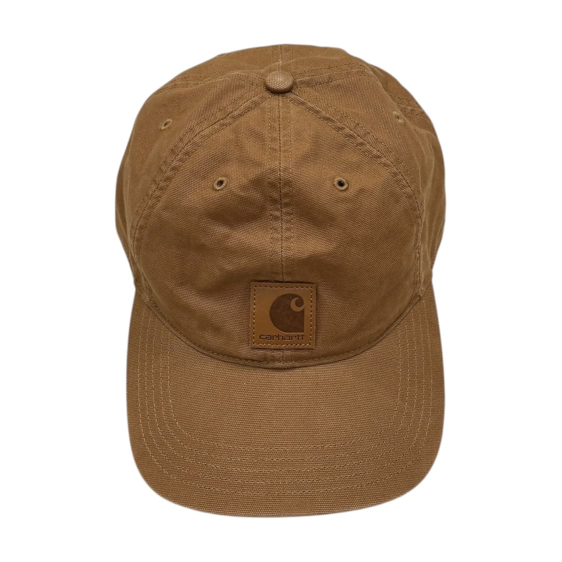 칼하트 빈티지 워싱 레트로 캔버스 볼캡 모자 브라운 상품이미지1