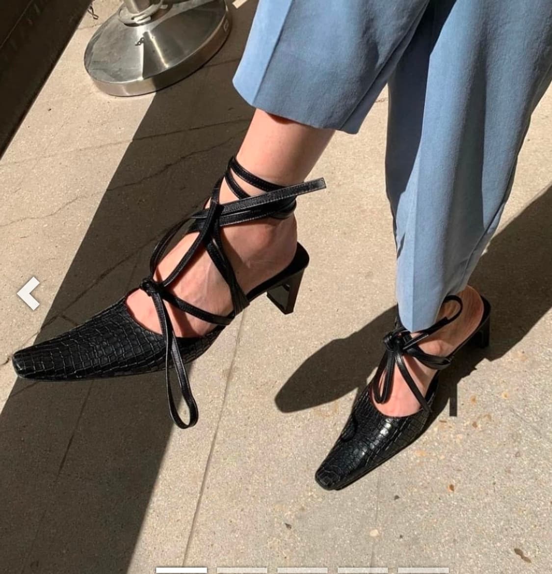 새상품 오르 orr 드레곤블루스 스퀘어 뮬 엘리게이터 38.5 255 상품이미지1