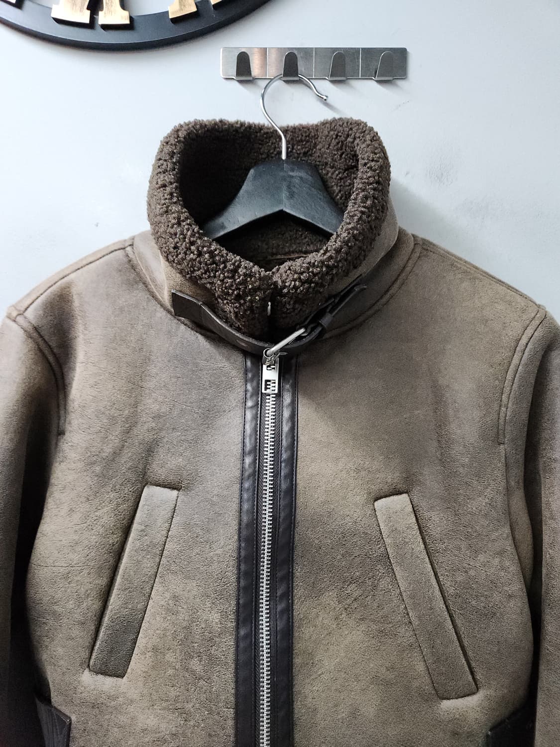 자라 여성 크롭 무스탕 양털 자켓 상품이미지3