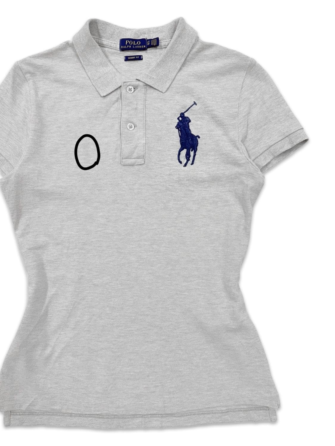 빈티지 Polo Ralph Lauren 그레이 슬림핏 카라티 상품이미지6
