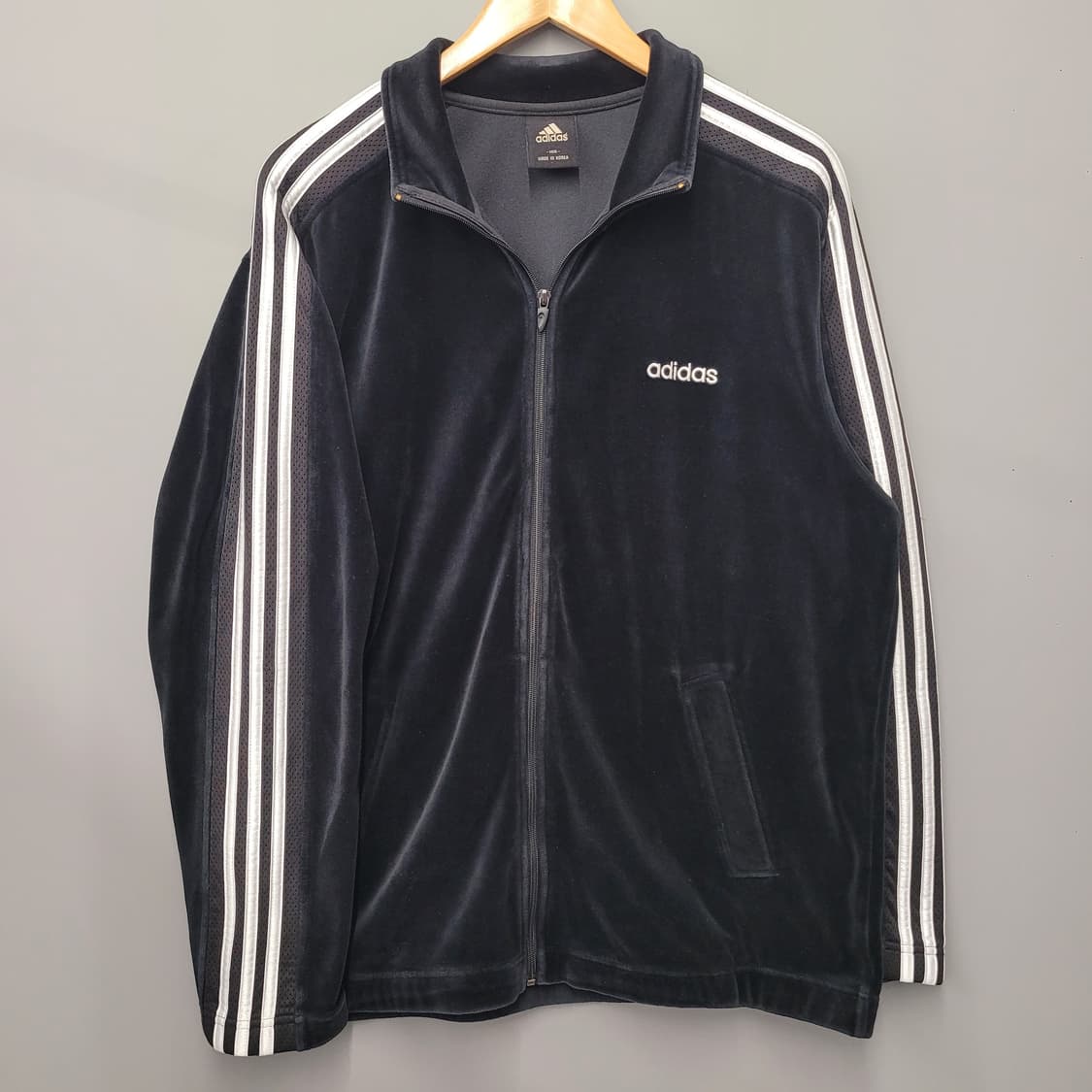 아디다스 벨루아 벨벳 삼선 트랙탑  상품이미지1