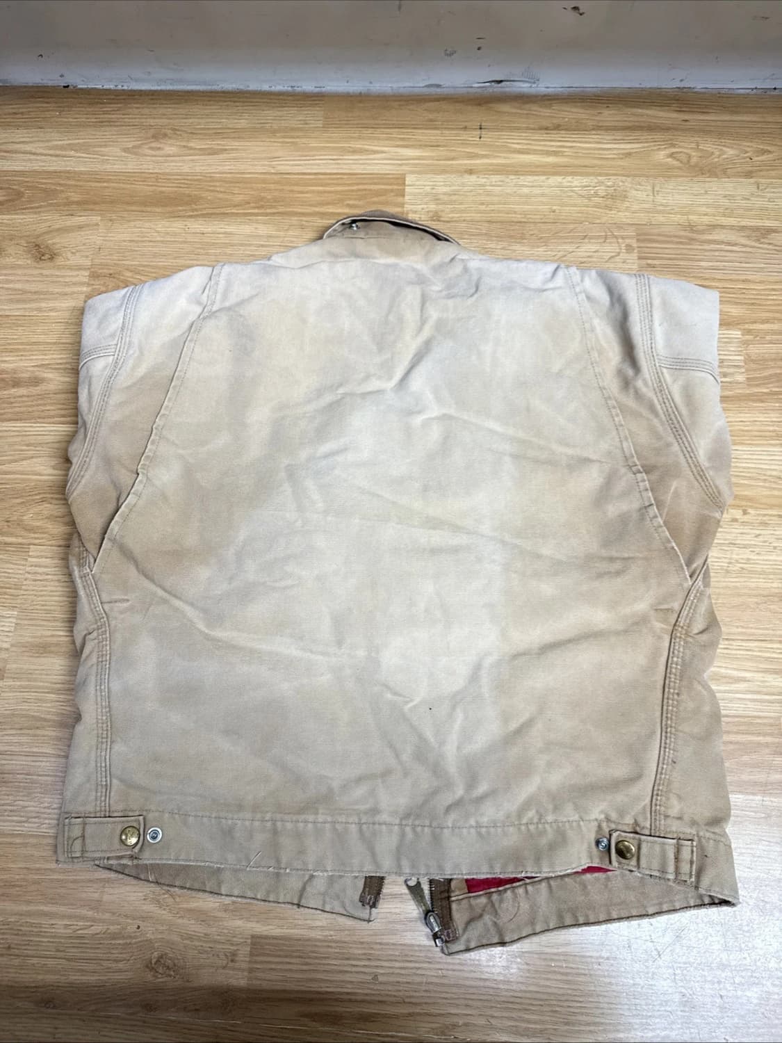 90s 칼하트 디트로이트 자켓 베이지 M 상품이미지5