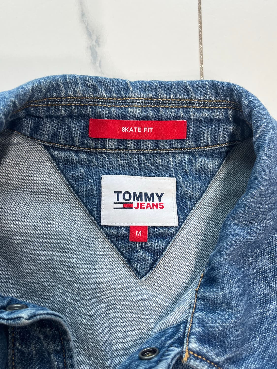 타미진스 데님 반팔 셔츠 상품이미지4