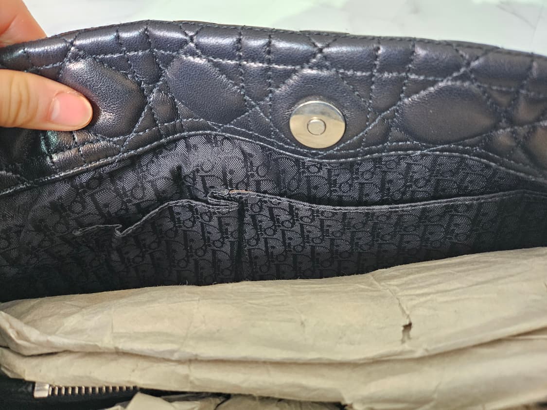 디올 레이디 퀼팅 까나쥬 체인 토트백 상품이미지7