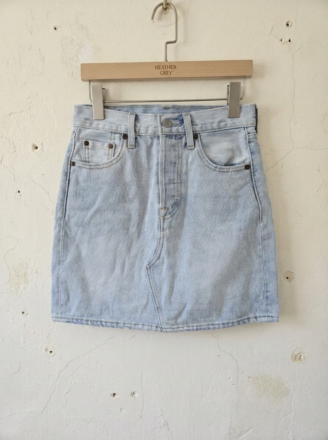 리바이스 데님 스커트 W25 연청 상품이미지1
