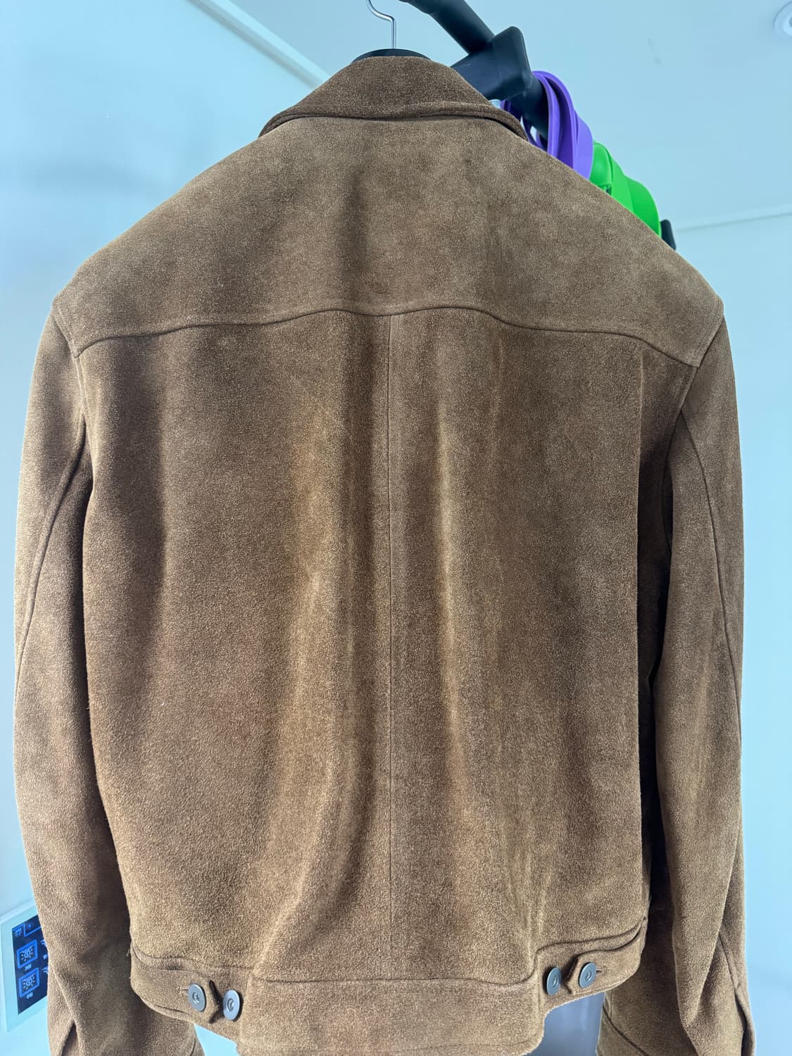 토니웩 에폴렛 스웨이드 레더 자켓 카멜 xl 상품이미지3