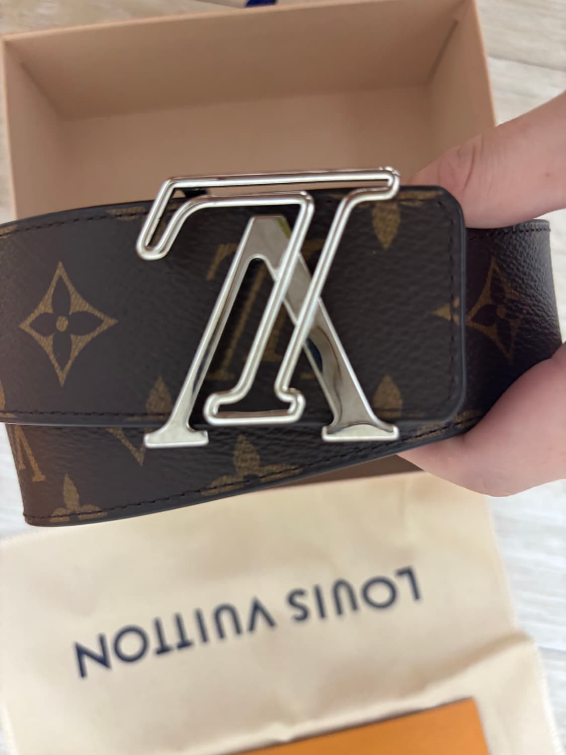 루이비통 모노그램 LV 벨트 풀박스 상품이미지3