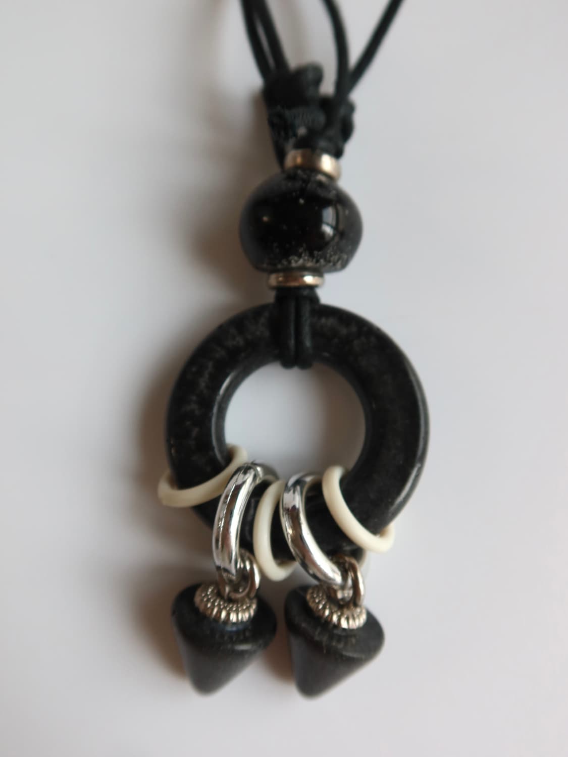 black ring pendant necklace 상품이미지4