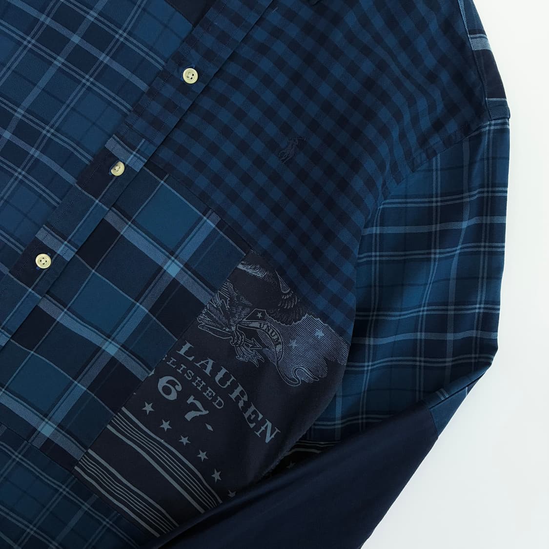 Polo 폴로 랄프로렌 신형 랄프로렌 패치 워크 셔츠 상품이미지3