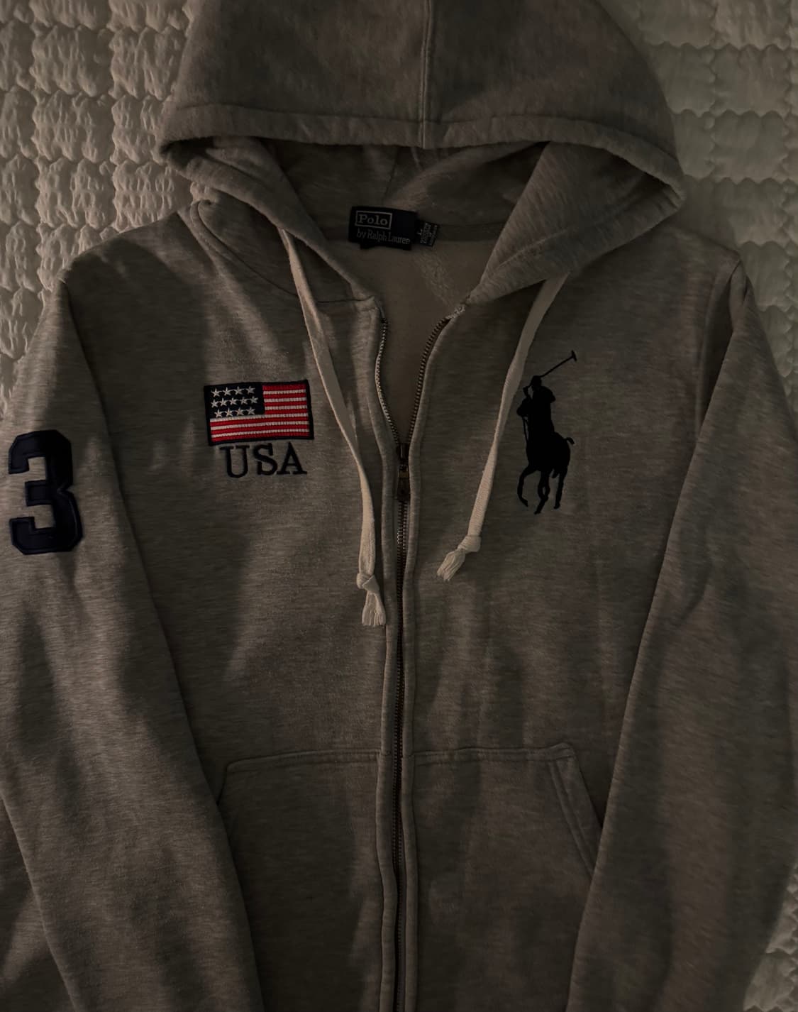 폴로 빅포니 성조기 후드집업 L 상품이미지2