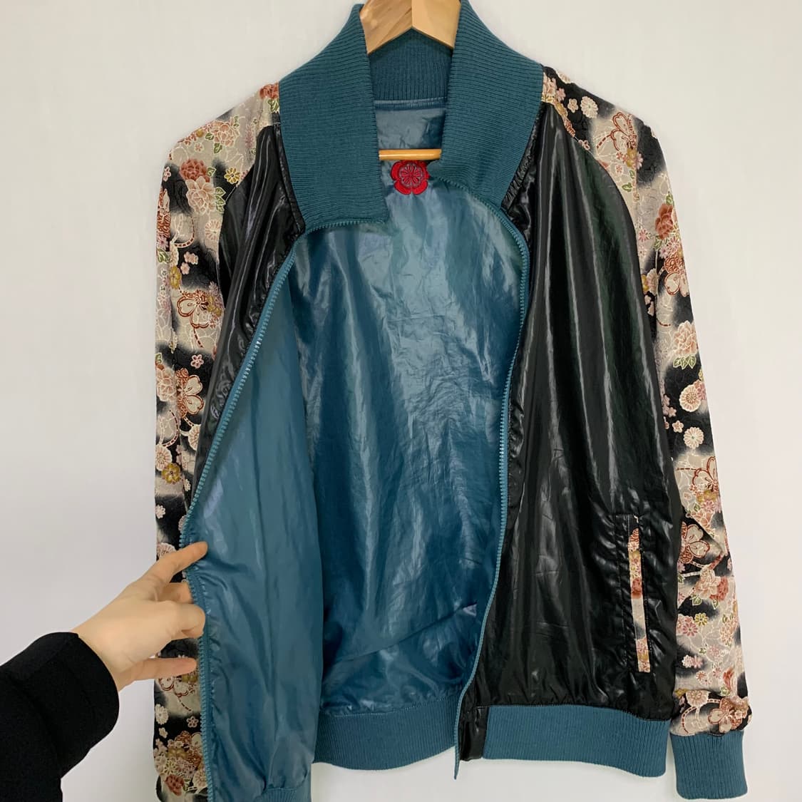 빈티지 리버시블 오리엔탈 스카쟌 아디다스 벚꽃 트랙탑st 상품이미지6