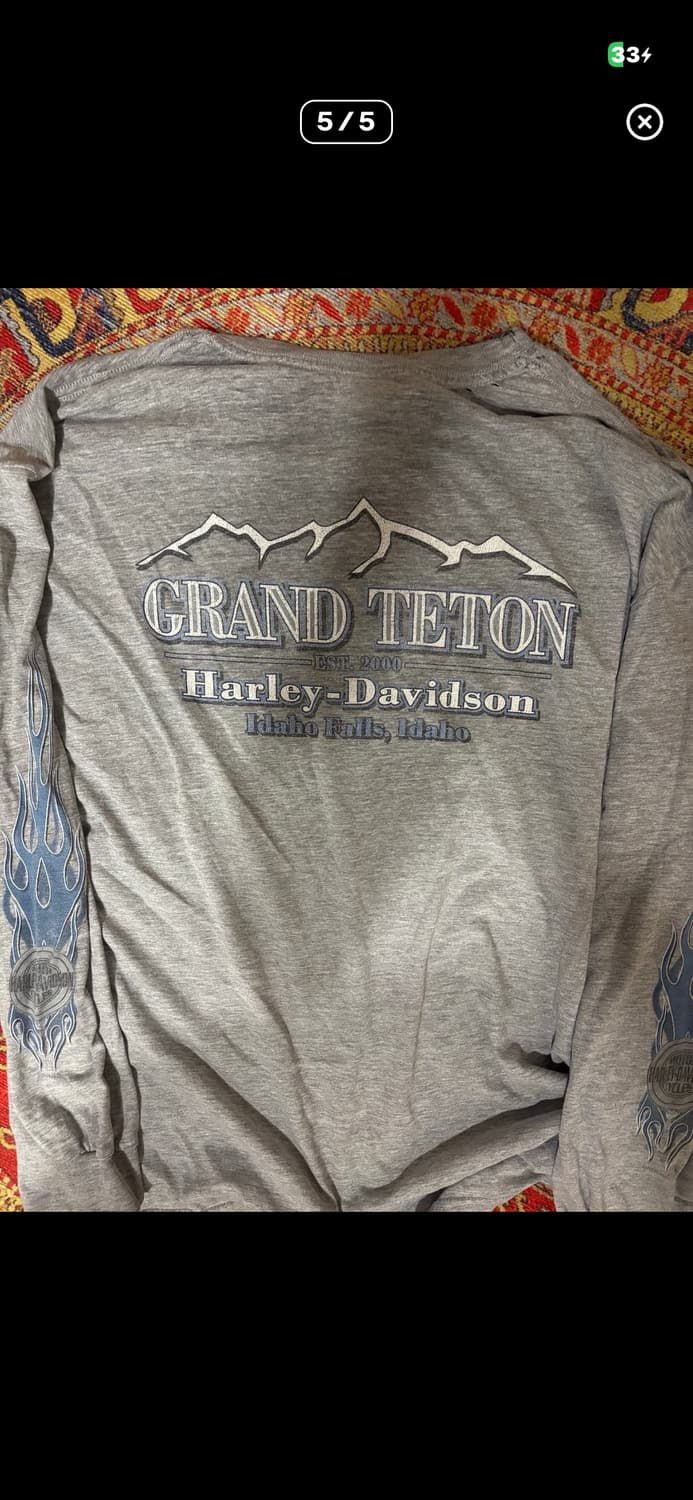 빈티지 할리 플레임 티셔츠 상품이미지2