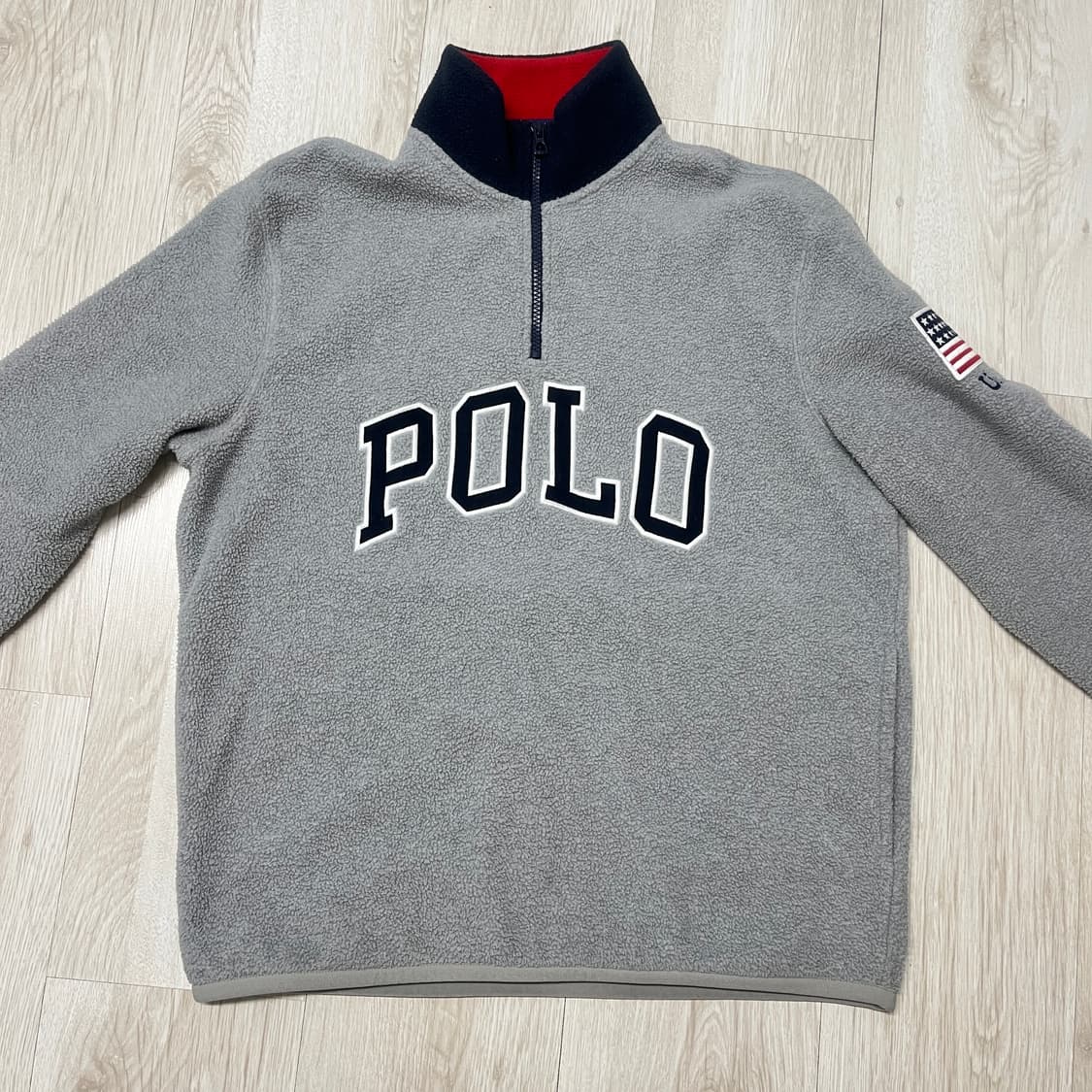 m사이즈 폴로 랄프로렌 성조기 플리스 하프집업 상품이미지2