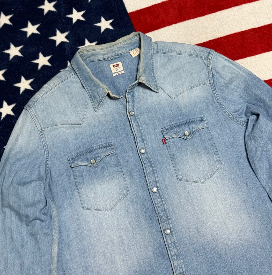 리바이스 웨스턴데님셔츠 Levi’s western shirt 빈티지 XL 상품이미지4